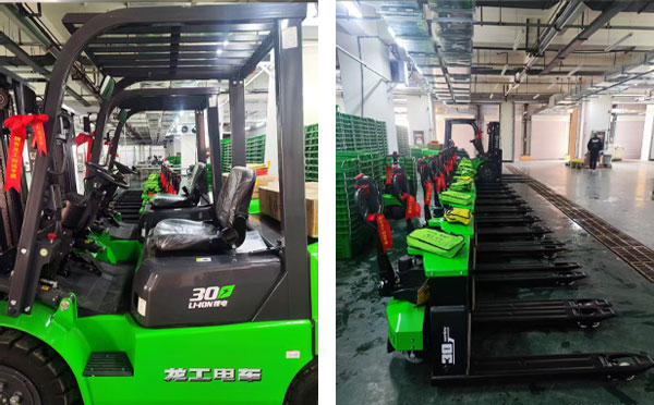 天水恭喜力盖工程机械：成功新交付几批龙工叉车